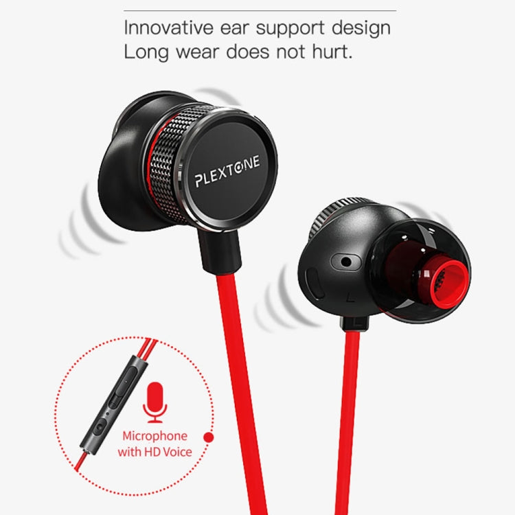Plextone G15 Auriculares para juegos de 3.5 mm Stereo Magnético con Cable en la Oreja y Micrófono (Negro)