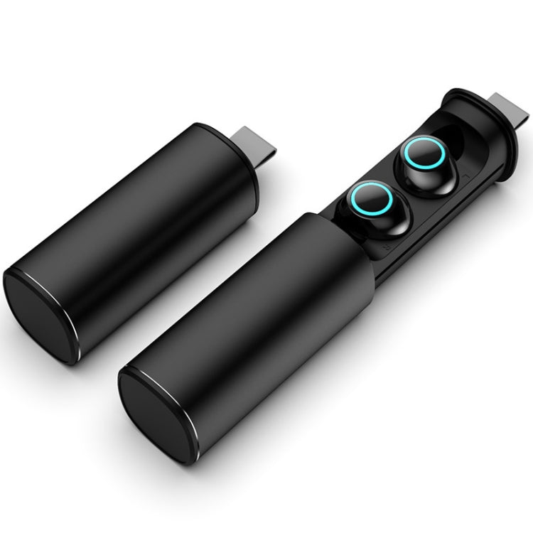 S5 Twins Sports Écouteurs sans fil magnétiques TWS Bluetooth V5.0 (Noir)