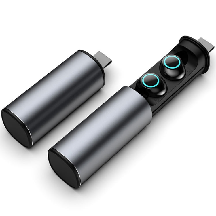 Écouteurs sans fil S5 Twins Sports TWS Bluetooth V5.0 sans fil avec bouton magnétique (gris)