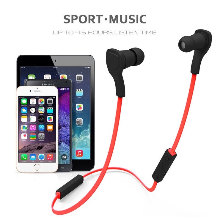 BT-H06 Sports Style Magnetic Magnetic Bluetooth In-Ear Hurphones v4.1 (Red)