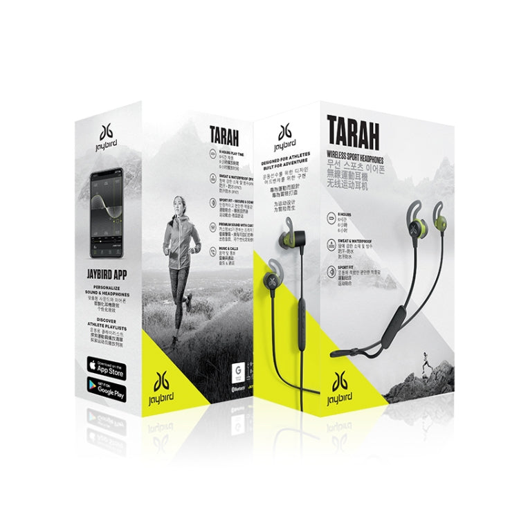 Logitech Jaybird TARAH IPX7 Auriculares Deportivos Inalámbricos Bluetooth resistentes al agua y al sudor (Negro)
