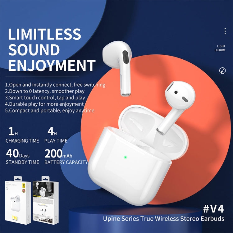 WK TWS V4 TRUE WIRELESS CLOSE TO EARBUDS Stereo Bluetooth 5.1 Earbuds