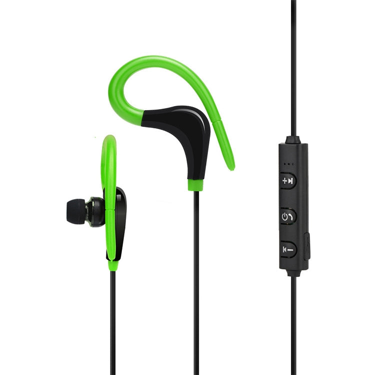 Auriculares Bluetooth 4.1 Stereo Deportivos con forma de cuerno de buey L1 (verde)