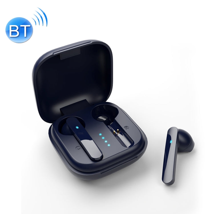 TWS-Q10S TRUE STEREO FAIR Bluetooth AUENO AVEC BOÎTE DE CHARGE (Bleu)