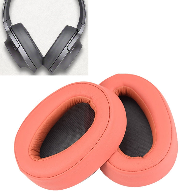 Funda Protectora de Esponja para Auriculares para Sony MDR-100ABN / WH-H900N (Rojo crepúsculo)