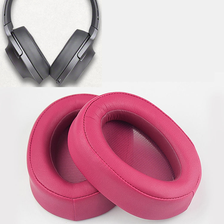 Funda Protectora de Esponja para Auriculares para Sony MDR-100ABN / WH-H900N (Rosa roja)