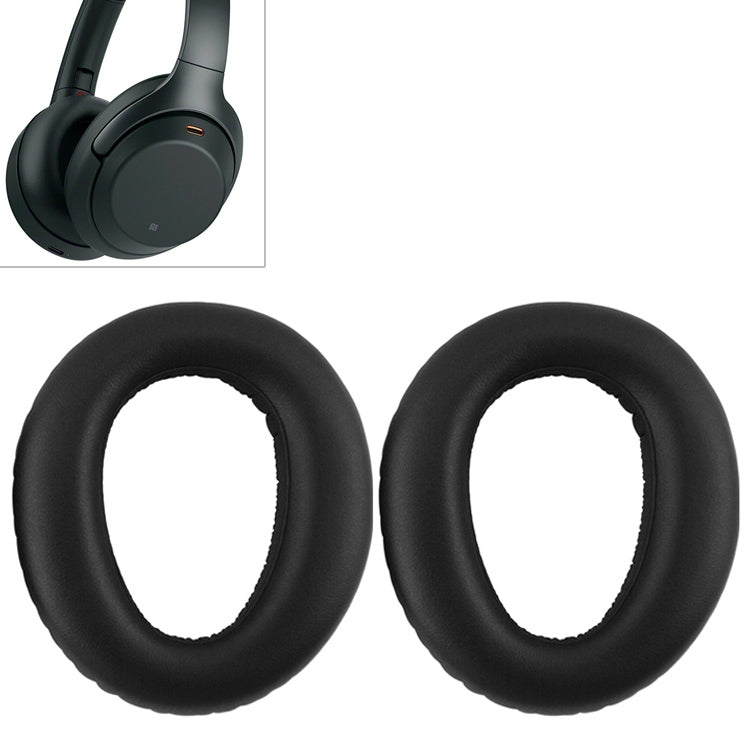 Funda Protectora de Esponja para Auriculares para Sony MDR-1000X / WH-1000XM3 (Negro)