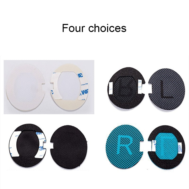LR Cotton Soft Earmuff Headphone Cover for BOSE QC2 / QC15 / AE2 / QC25 / QC35 (Black Grey)