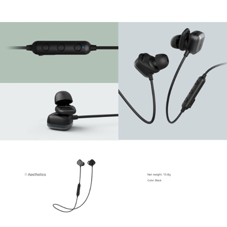 Casque Bluetooth sans fil QCY M1 Pro Sports V4.1 avec microphone (noir)
