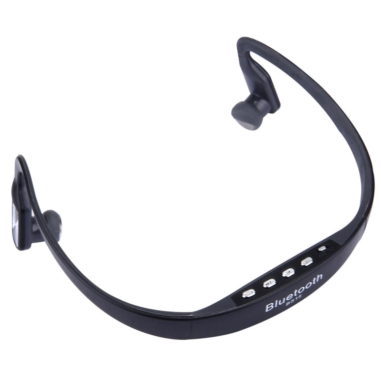 BS15 Life impermeable a prueba de sudor Stereo Inalámbrico Deportivo Bluetooth Auricular Auricular interno Auricular Para Teléfonos Inteligentes y iPad y Portátiles y Portátiles y MP3 u otros dispositivos de Audio Bluetooth (Negro)