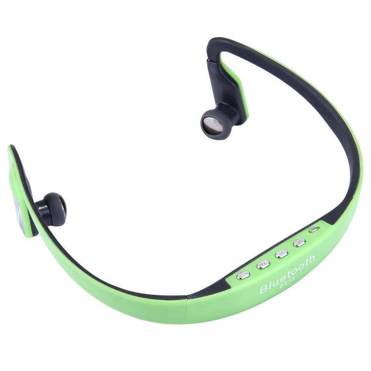 BS15 Life Waterproof Sweatproof Stereo Wireless Sports Bluetooth Earphone In-Ear Earphone Headset For Smartphones &amp; iPad &amp; Laptops &amp; Notebooks &amp; MP3 or Other Bluetooth Audio Devices (Green)