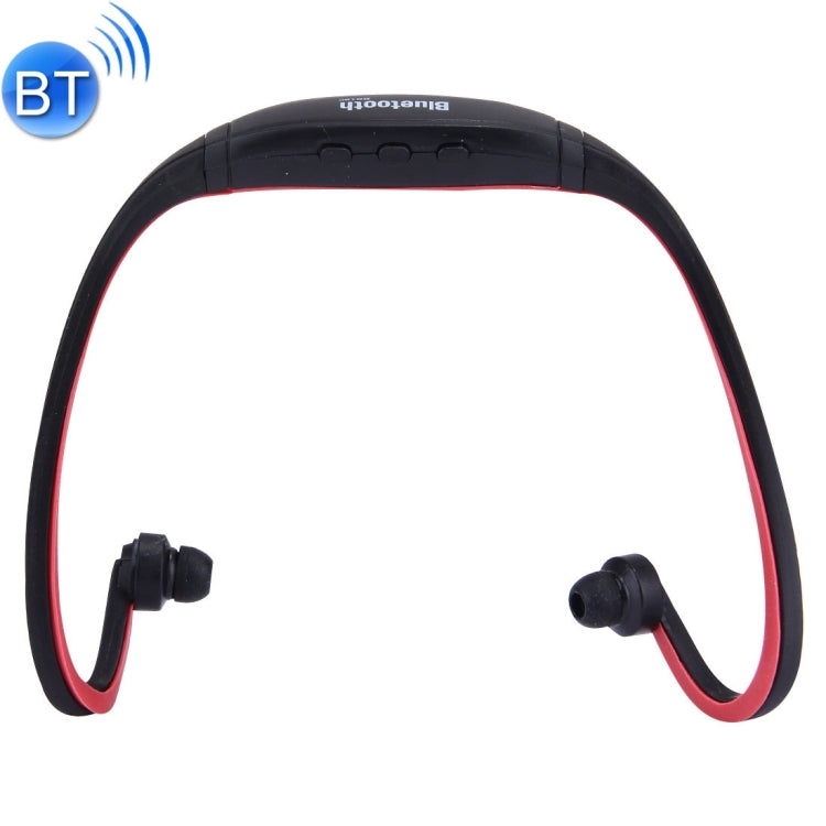 BS19C Life Waterproof Stereo Wireless Sports Bluetooth In-Ear Headphones with Micro SD Card Slot and Hands-Free For Smartphones and iPad or other Bluetooth Audio Devices (Red)