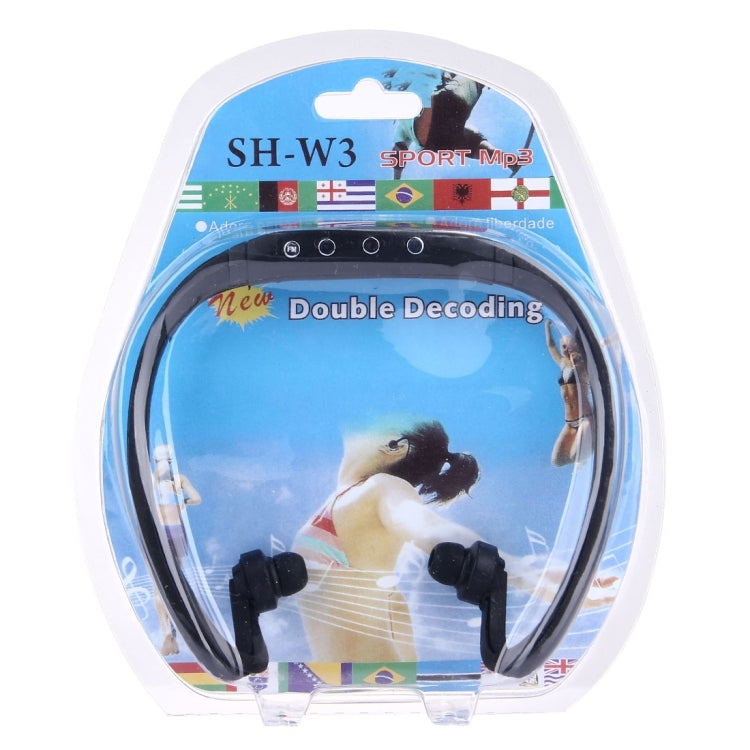 SH-W3 Life Écouteurs intra-auriculaires étanches et résistants à la transpiration avec carte Micro SD / TF