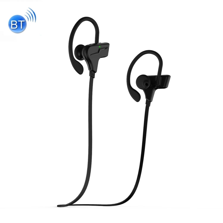 Oreillette Bluetooth S30 Ear Hook avec contrôle du volume + prise en charge du micro appel mains libres (noir)