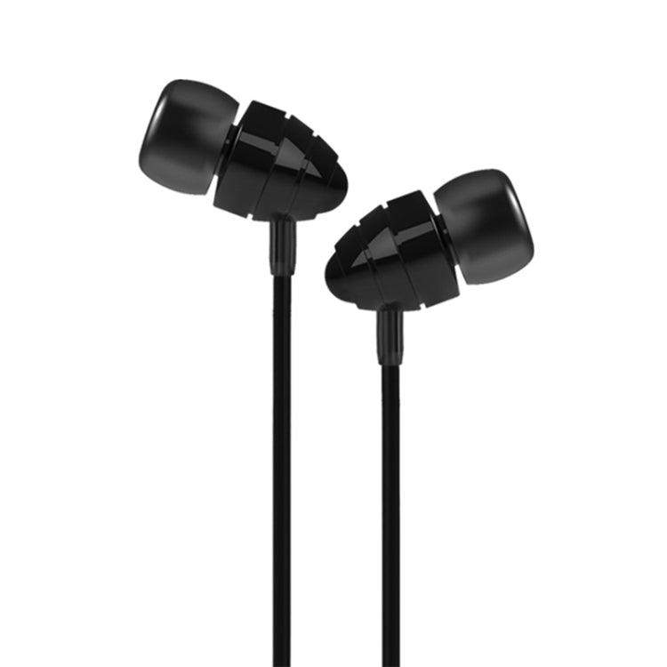 Joyroom El112 Écouteurs intra-auriculaires en plastique de 3,5 mm en forme de conque avec microphone (noir)