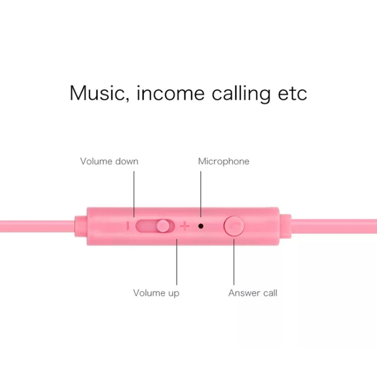 Joyroom El112 Conch Shape 3.5mm Plastic In-Ear Earphone with Microphone (Pink)