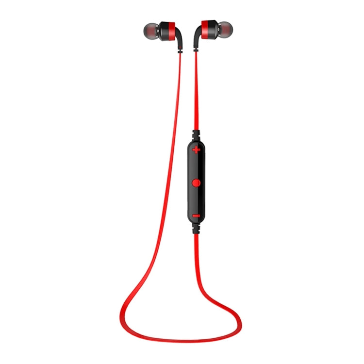 Awei A960BL Sport Écouteur Bluetooth sans fil avec prise en charge du contrôle par fil Appel mains libres (Rouge)