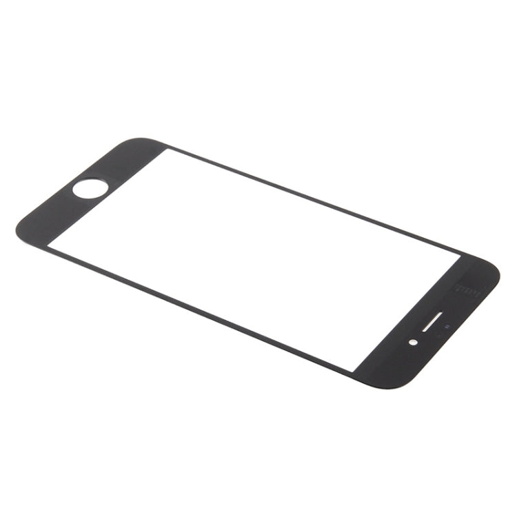 Lentille en verre extérieure de l'écran avant pour iPhone 7 (noir)