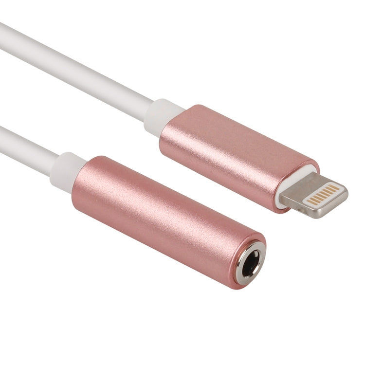 Longueur de l'adaptateur audio 8 broches vers 3,5 mm : environ 12 cm compatible avec iOS 13.1 ou supérieur (or rose).