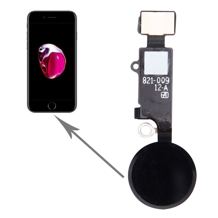 Home Button For iPhone 7 Not Support Fingerprint Identification (Black)