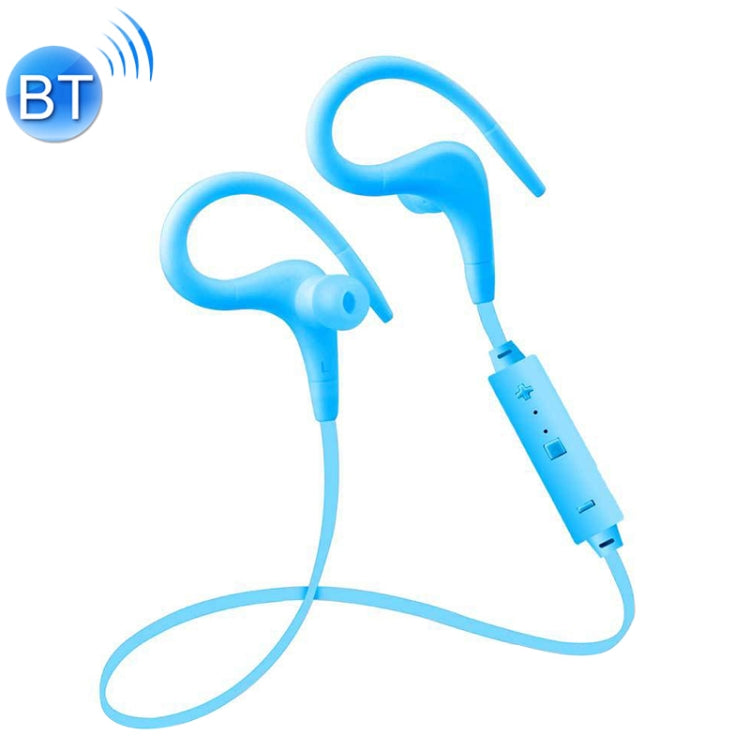 Écouteurs de sport intra-auriculaires sans fil Bluetooth BT-1 avec microphones pour smartphone Transmission sans fil Bluetooth intégrée Distance de transmission : moins de 10 m (bleu)