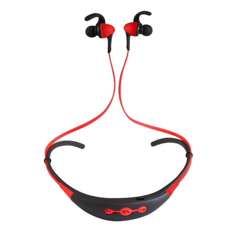 BT-54 Wireless Bluetooth Headphones with Neckband and In-Ear Cable Control for iPad iPhone Galaxy Huawei Xiaomi LG HTC and Other Smart Phones (Red)
