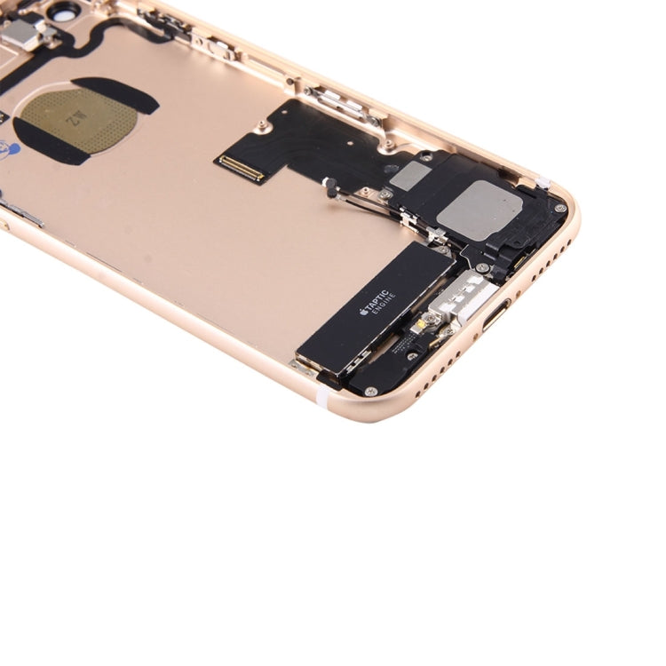 Assemblage de couvercle arrière de batterie avec plateau de carte pour iPhone 7 (or)