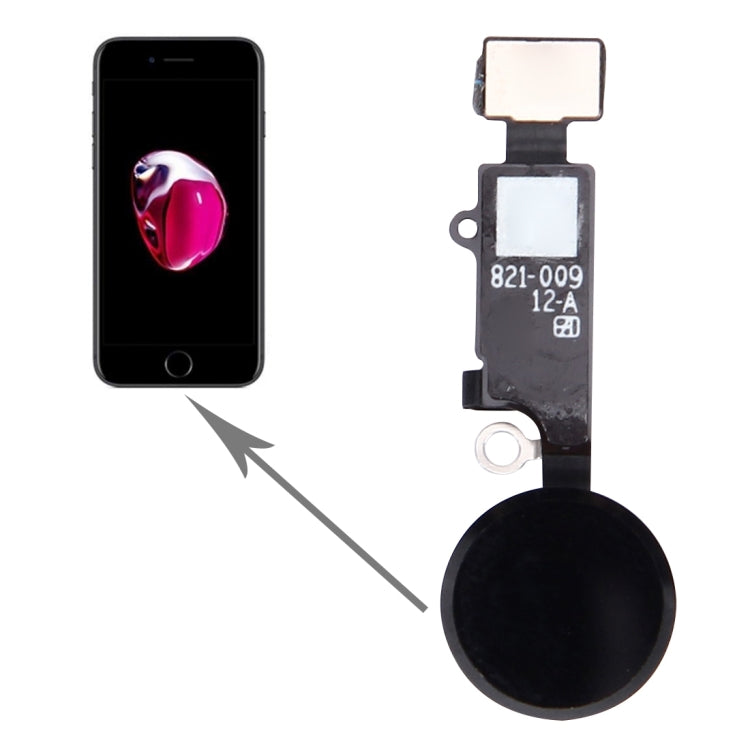 Le bouton d'accueil pour iPhone 7 Plus ne prend pas en charge l'identification des empreintes digitales et la fonction de retour (noir)