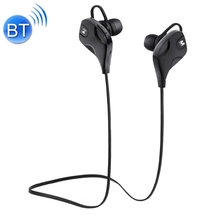 M8 Wireless Bluetooth Stereo Earphone with Wired Control + Microphone WT200 Wind Tunnel Program Support Hands-Free Call for iPhone Galaxy Sony HTC Google Huawei Xiaomi Lenovo and other Smartphones (Black)