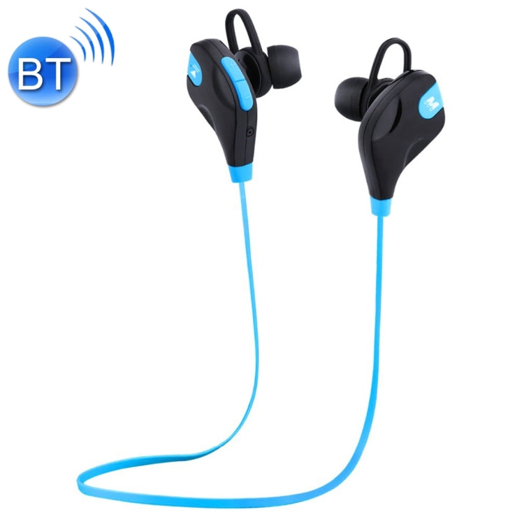 M8 Wireless Bluetooth Stereo Earphone with Wired Control + Microphone WT200 Wind Tunnel Program Support Hands-Free Call for iPhone Galaxy Sony HTC Google Huawei Xiaomi Lenovo and other Smartphones (Blue)