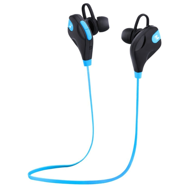 M8 Wireless Bluetooth Stereo Earphone with Wired Control + Microphone WT200 Wind Tunnel Program Support Hands-Free Call for iPhone Galaxy Sony HTC Google Huawei Xiaomi Lenovo and other Smartphones (Blue)