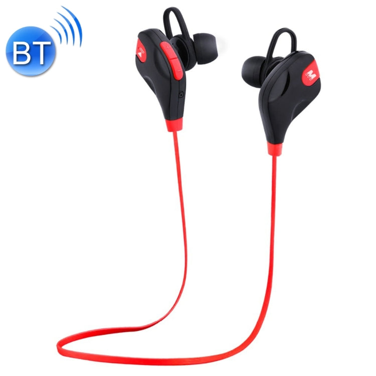 M8 Wireless Bluetooth Stereo Headset with Wired Control + Microphone WT200 Wind Tunnel Program Support Hands-Free Call for iPhone Galaxy Sony HTC Google Huawei Xiaomi Lenovo and other Smartphones (Red)
