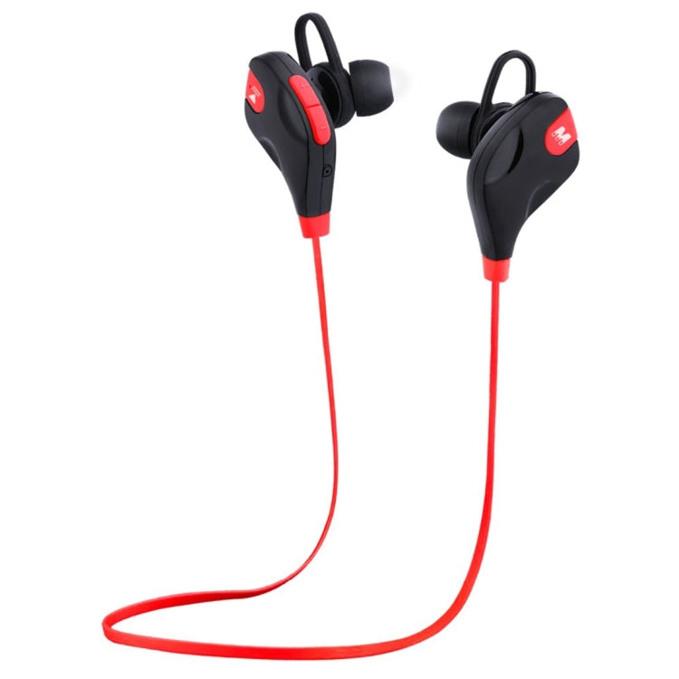 M8 Wireless Bluetooth Stereo Headset with Wired Control + Microphone WT200 Wind Tunnel Program Support Hands-Free Call for iPhone Galaxy Sony HTC Google Huawei Xiaomi Lenovo and other Smartphones (Red)