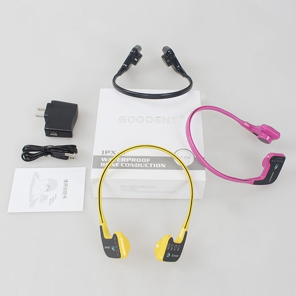 Bone Conduction Swimming Teaching Bluetooth Headset (Purple)