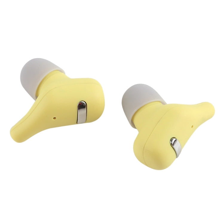 A2 TWS Outdoor Sports Auriculares intrauditivos Bluetooth V5.0 + EDR con caja de Carga de rotación de 360 grados (amarillo)