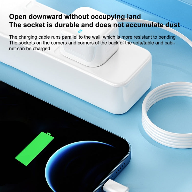 WK WP-U117 20W Type-C / USB-C + USB Fast Charging Travel Charger Power Adapter with light US Plug