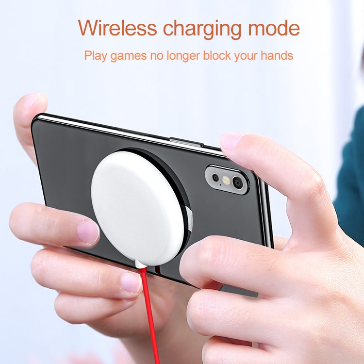 Chargeur sans fil à charge rapide pour téléphone portable à aspiration portable 10W adapté à l'iPhone 8 / X Longueur: 1,5 m (rouge)