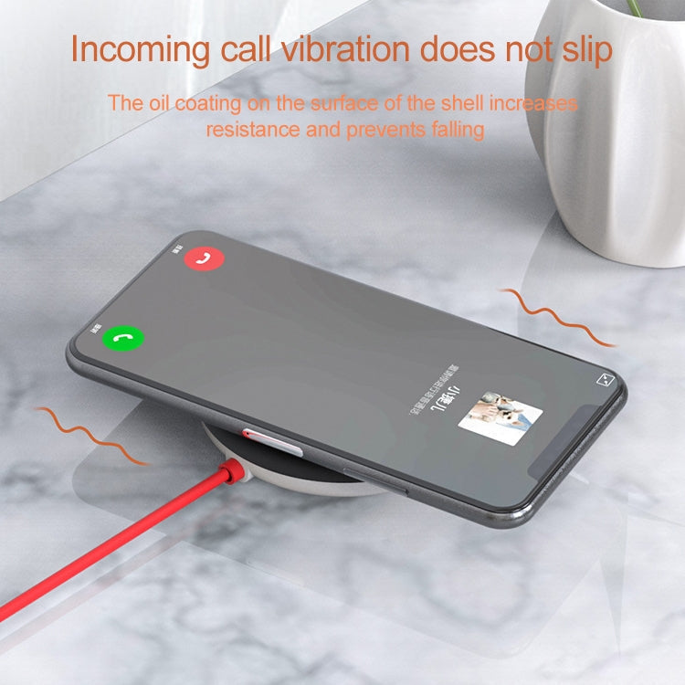 Cargador Inalámbrico de Carga Rápida del Teléfono Móvil de la succión Portátil de 10W adecuado para iPhone 8 / X Longitud: 1.5m (Rojo)