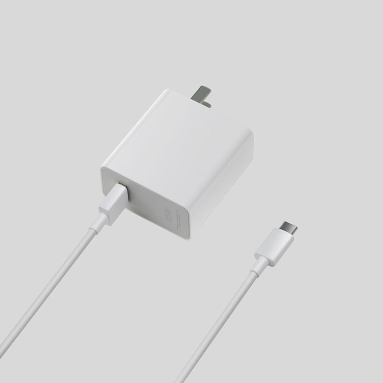 Adaptador de Cargador de pared de Carga Rápida con Puerto USB Original Xiaomi MDY-11-EB 65W Enchufe de US (Blanco)