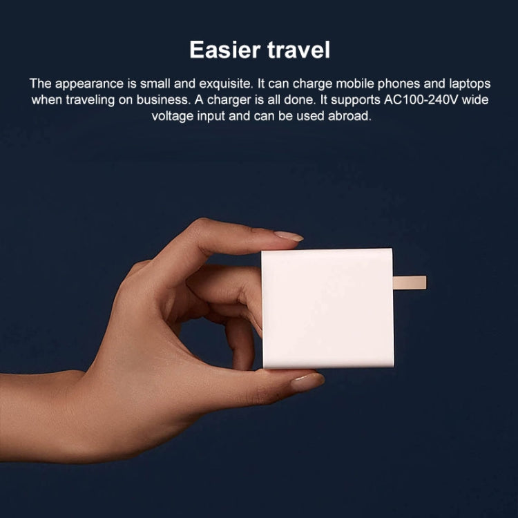 Original Xiaomi MDY-11-EB 65W USB Port Fast Charging Wall Charger Adapter US Plug (White)