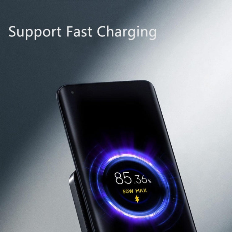 Original Xiaomi MDY-12-ES 55W Vertical Wireless Charger with Built-in Cooling Fan (Black)
