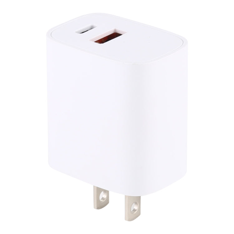 U085 20W USB + Type C Fast Charging Travel Power Adapter US Plug