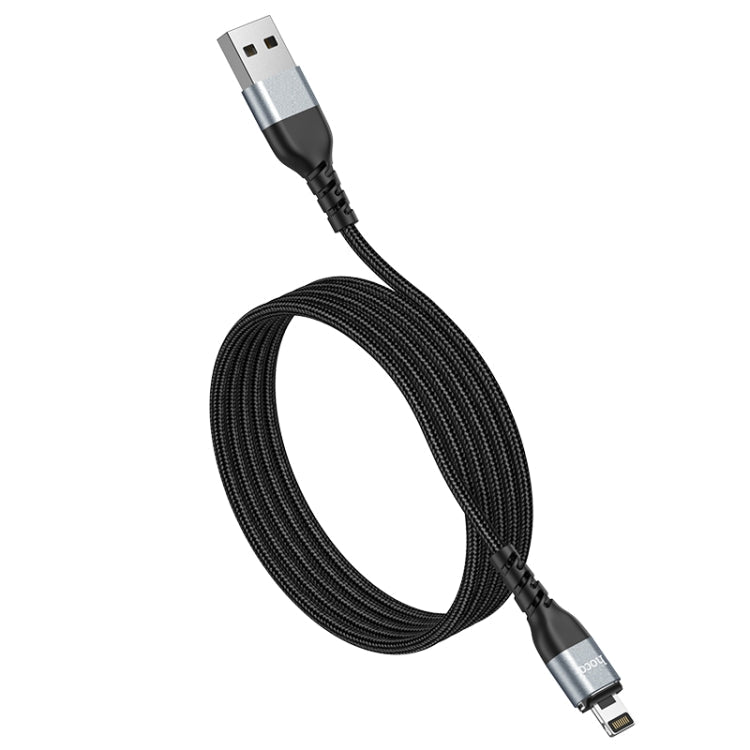 Câble de données de chargement magnétique Hoco U96 2,4 A USB vers voyageur 8 broches Longueur du câble : 1,2 m