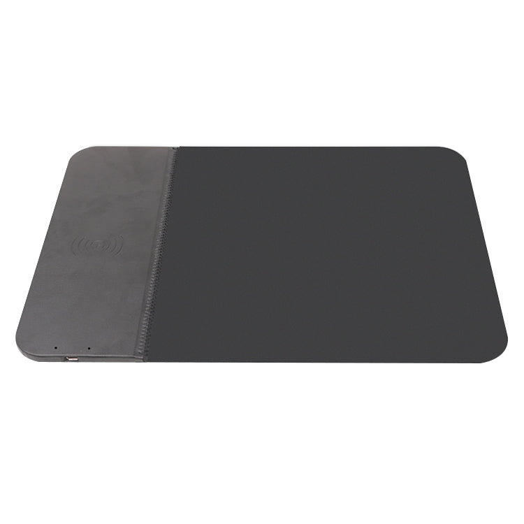 OJD-36 QI Standard 10W Lighting Wireless Charger Rubber Mouse Pad Size: 26.2 x 19.8 x 0.65cm (Black)