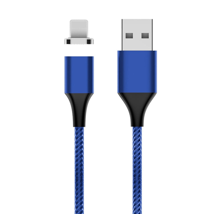 Câble de données magnétique tressé en nylon M11 3A USB vers 8 broches Longueur du câble : 1 m (bleu)