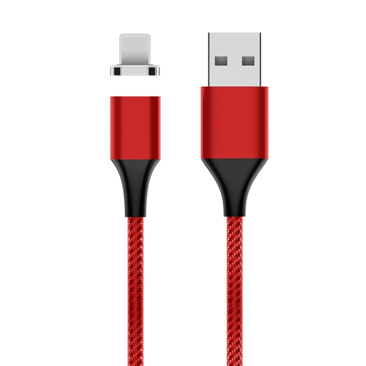 Câble de données magnétique tressé en nylon M11 3A USB vers 8 broches Longueur du câble : 1 m (rouge)