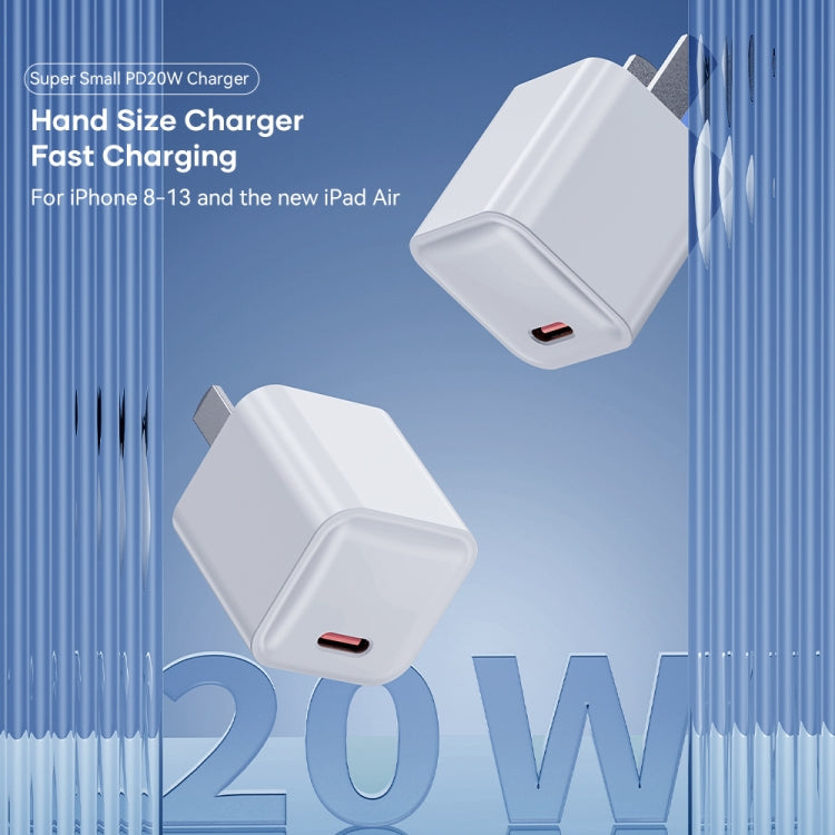 Rock T69 PD 20W Mini Travel Charger Power Adapter CN Plug (White)