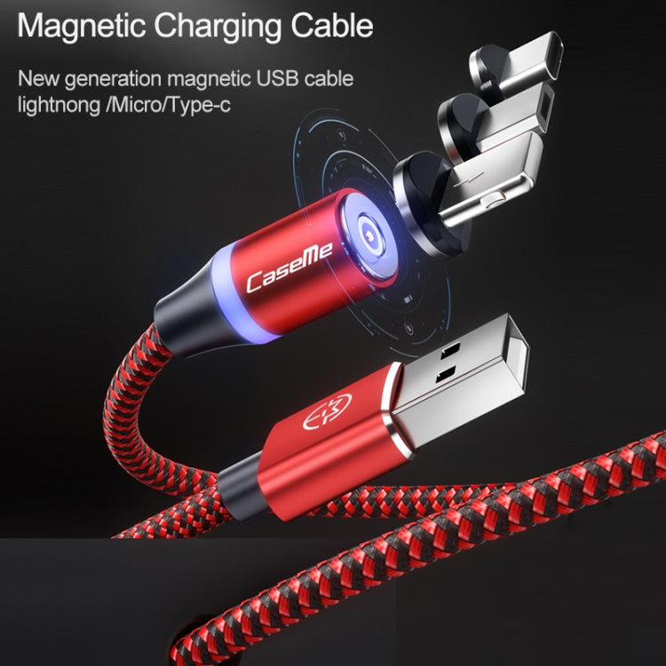 Cable de Carga Magnético CaseMe Series 2 USB a 8 Pines longitud: 1 m (Negro)