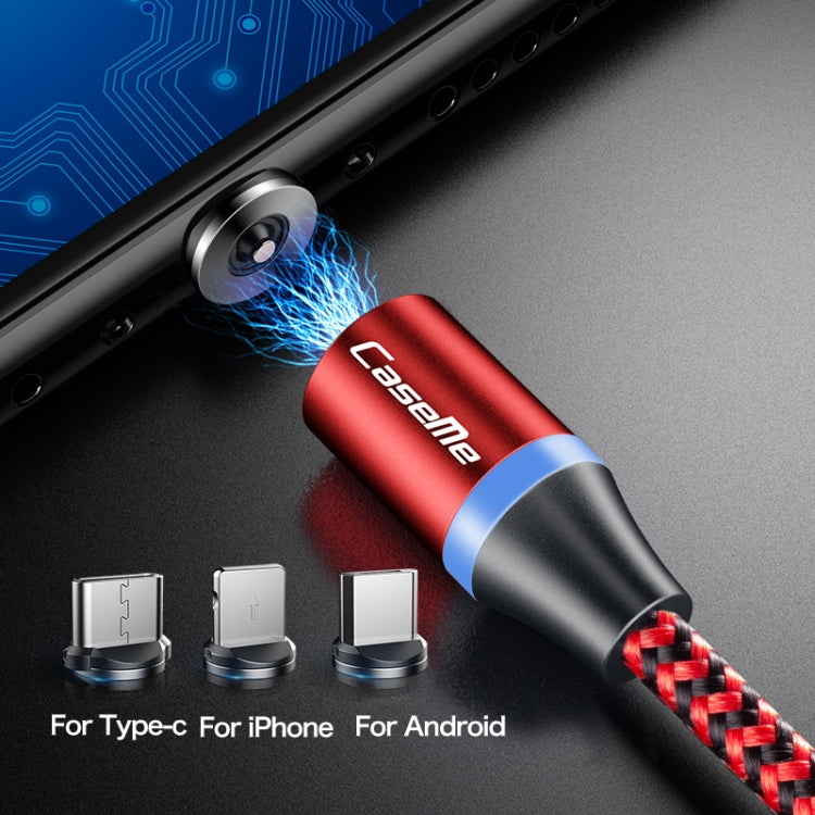 Câble de charge magnétique CaseMe série 2 USB à 8 broches Longueur : 1 m (noir)