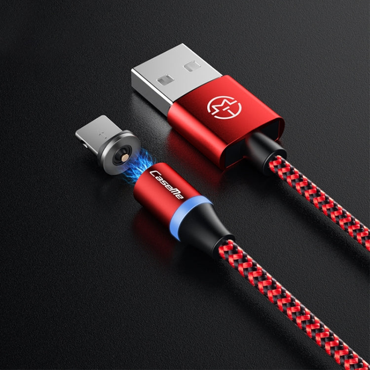 Câble de charge magnétique CaseMe série 2 USB à 8 broches Longueur : 1 m (rouge)